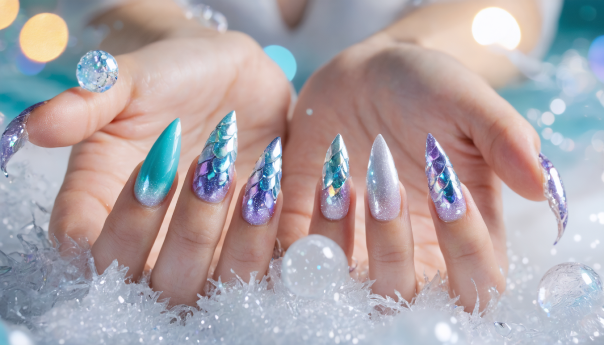 apprenez à créer un nail art sirène élégant et original en 5 étapes faciles à réaliser chez vous. sublimez vos ongles avec style et simplicité grâce à notre guide complet.